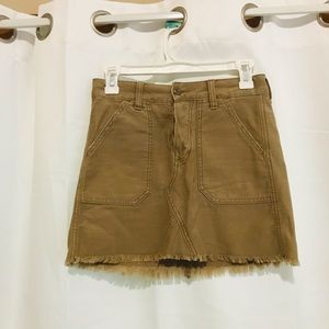 American Eagle Tan Khaki Mini Skirt NWOT